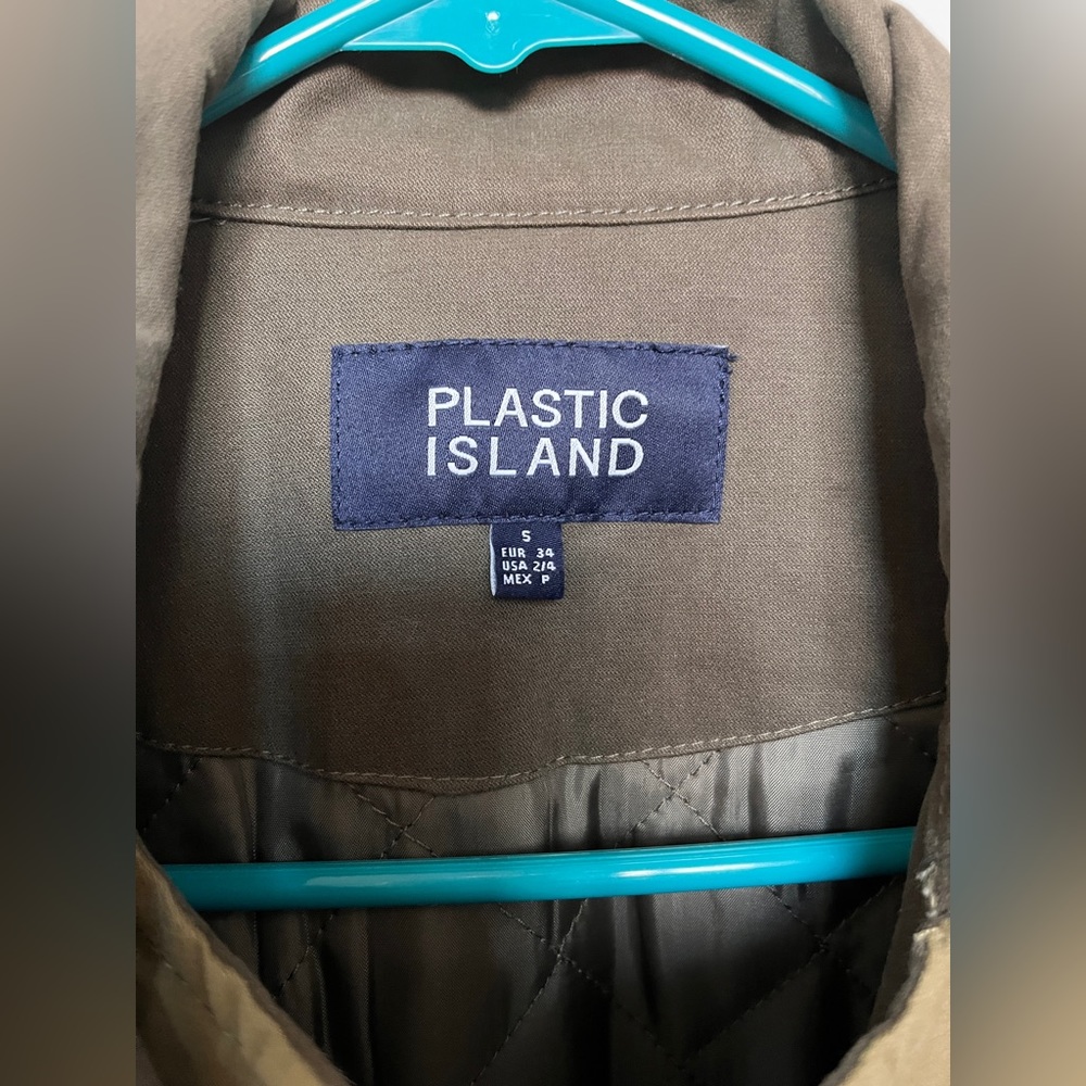 Olive Colored Unique Fall/Spring Jacket - image 3